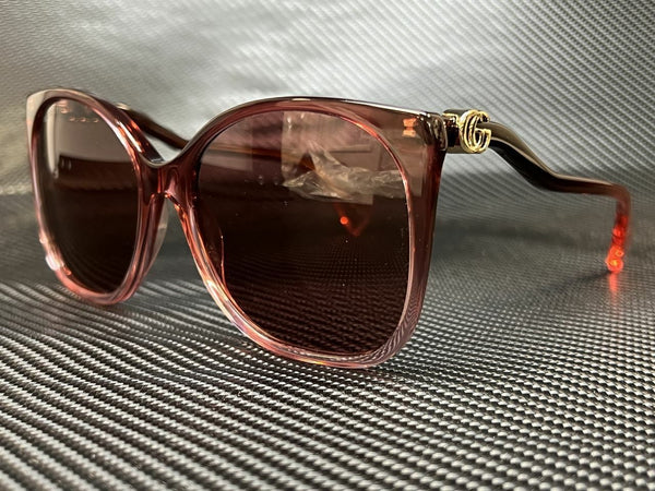 Gucci Women's Burgundy Cat Eye Sunglasses