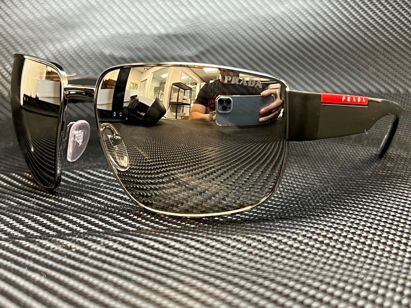 Prada Men's Gunmetal 62mm Sunglasses