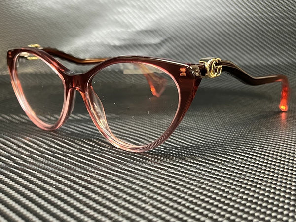 Gucci Women's Burgundy Cat Eye Eyeglasses
