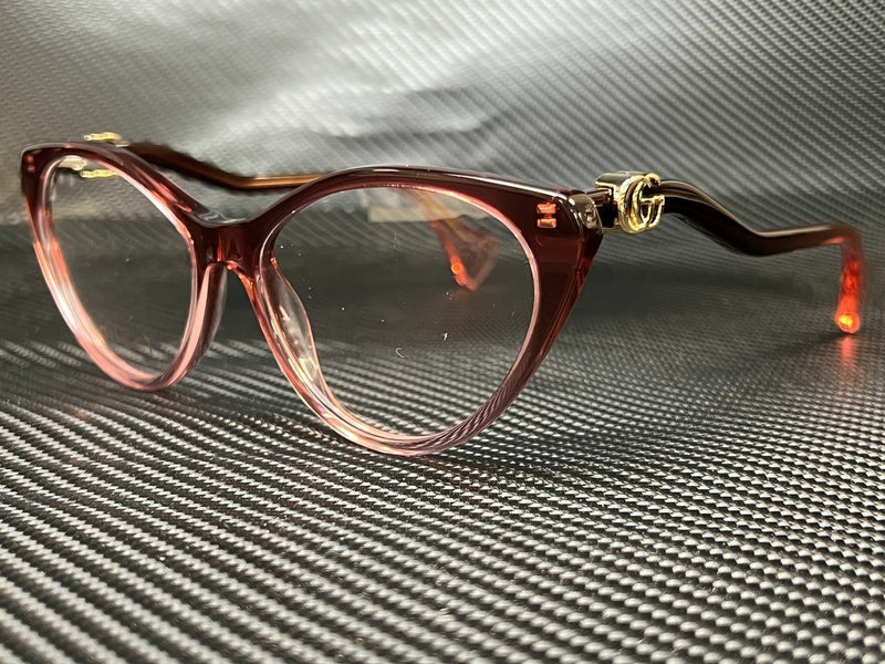 Gucci Women's Burgundy Cat Eye Eyeglasses