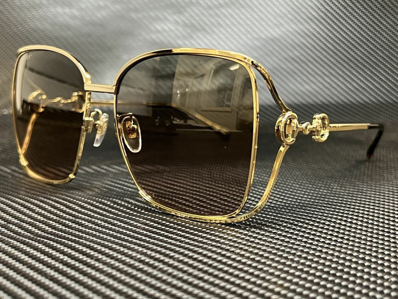 Gucci Women's Gold Square Sunglasses