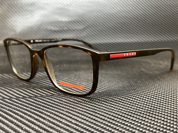Prada Men's Havana Rectangular Eyeglasses