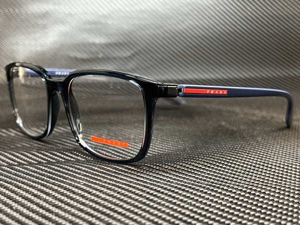 Prada Men's Blue Pillow Eyeglasses