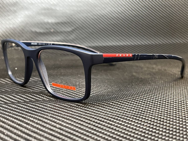 Prada Men's Blue Pillow Eyeglasses