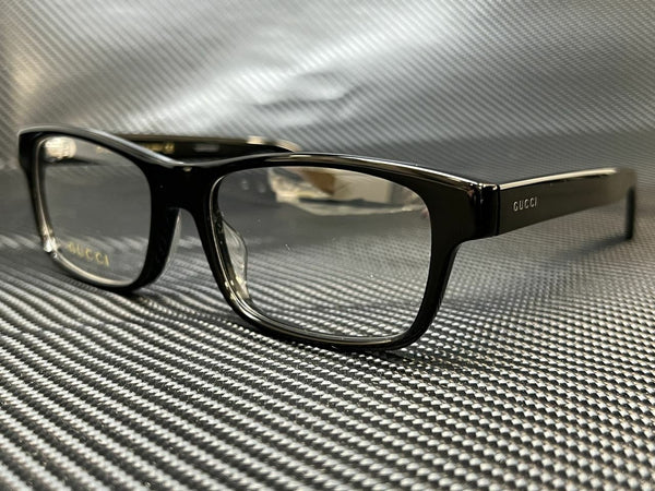 Gucci Men's Black Rectangular Eyeglasses