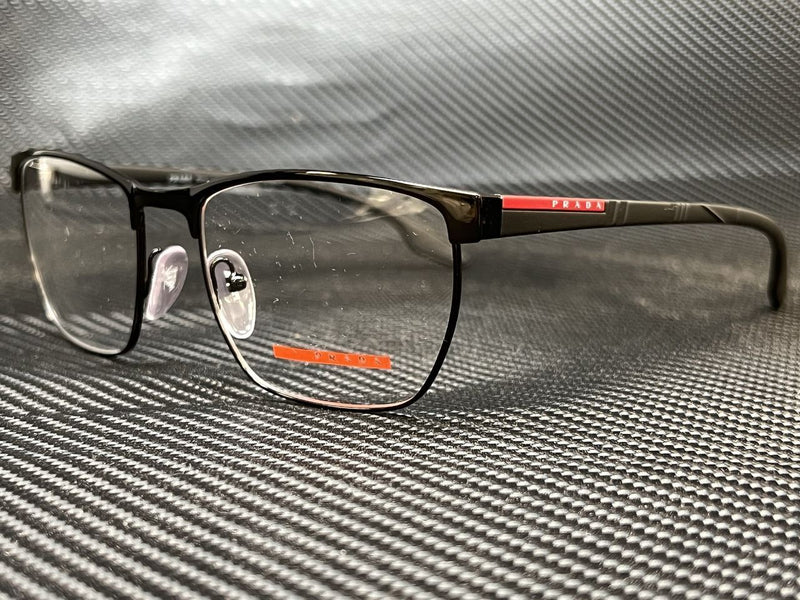 Prada Men's Black Square Eyeglasses