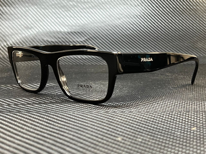 Prada Women's Black Rectangular Eyeglasses