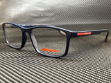Prada Women's Blue Rectangular Eyeglasses