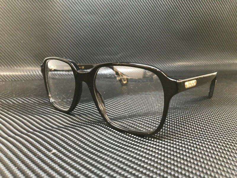 Gucci Men's Black Rectangular Eyeglasses