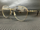 Gucci Women's Gold Round Eyeglasses