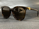 Gucci Women's Havana Cat Eye Sunglasses