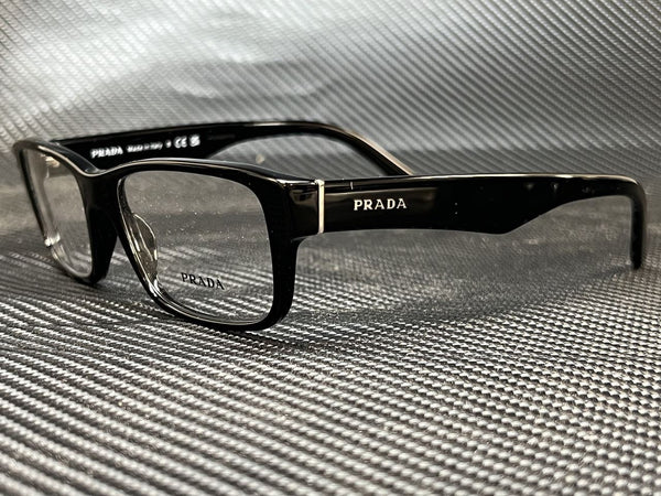 Prada Men's Black Rectangular Eyeglasses