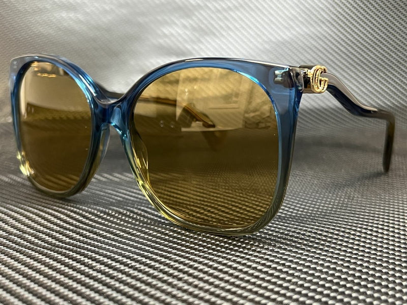 Gucci Women's Blue Cat Eye Sunglasses