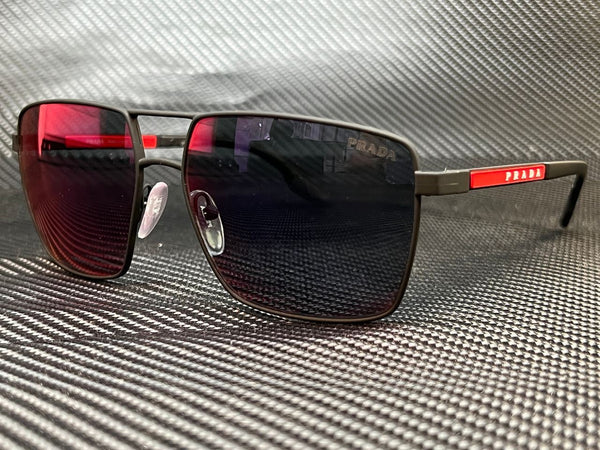 Prada Men's Black Rubber Sunglasses