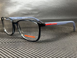 Prada Men's Blue Rectangular Eyeglasses