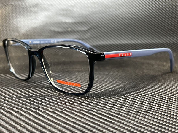 Prada Men's Blue Rectangular Eyeglasses