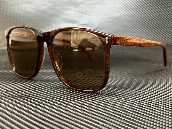 Gucci Men's Brown Square Sunglasses