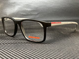 Prada Men's Black Rubber Eyeglasses