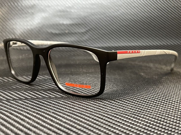 Prada Men's Black Rubber Eyeglasses