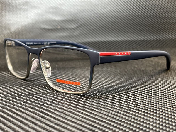 Prada Men's Blue Rectangular Eyeglasses