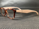 Prada Women's Havana Rectangular Eyeglasses