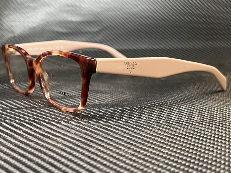 Prada Women's Havana Rectangular Eyeglasses