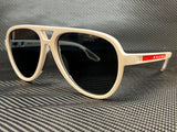 Prada Men's White Pilot Sunglasses