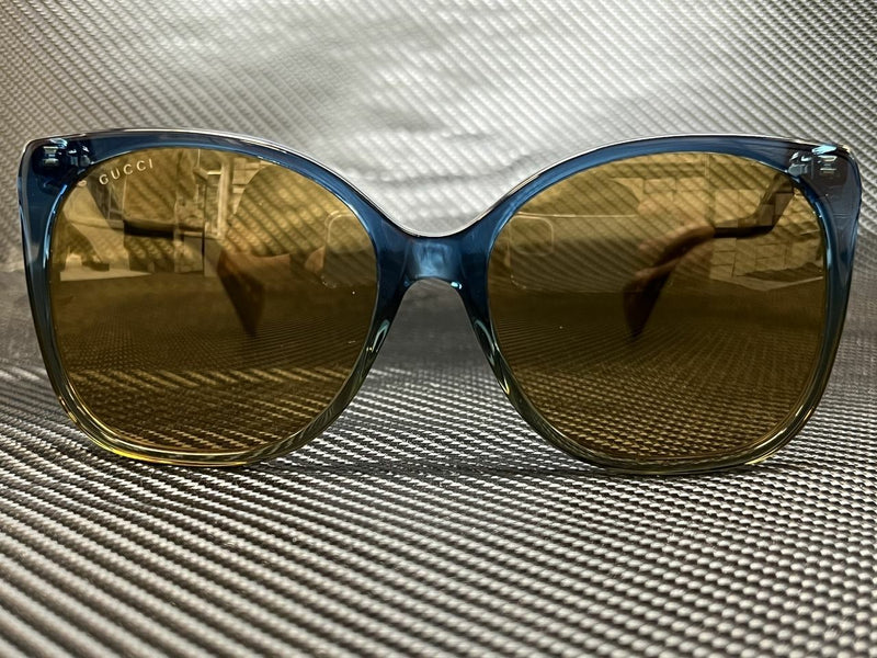 Gucci Women's Blue Cat Eye Sunglasses