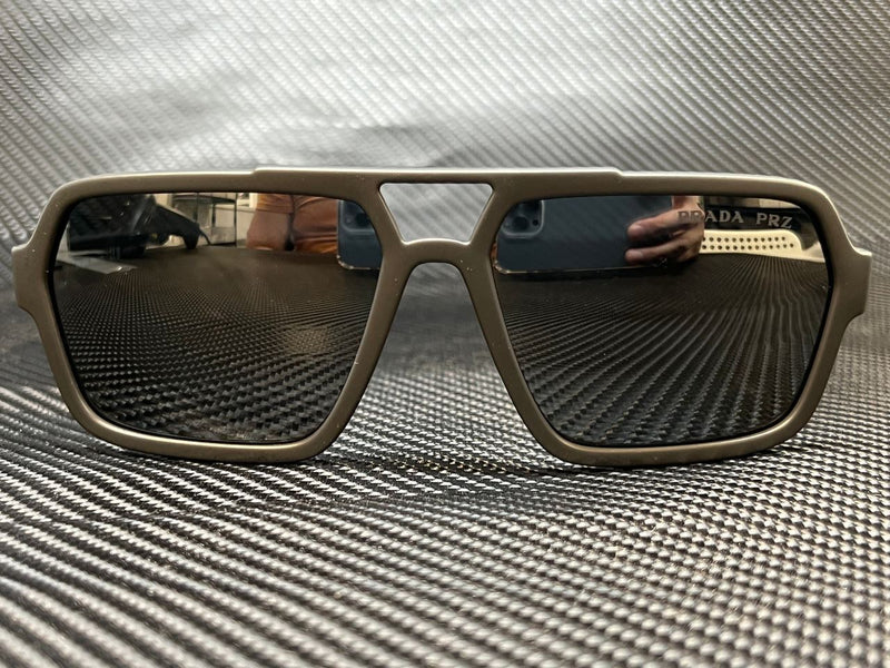 Prada Men's Black Rectangular Sunglasses
