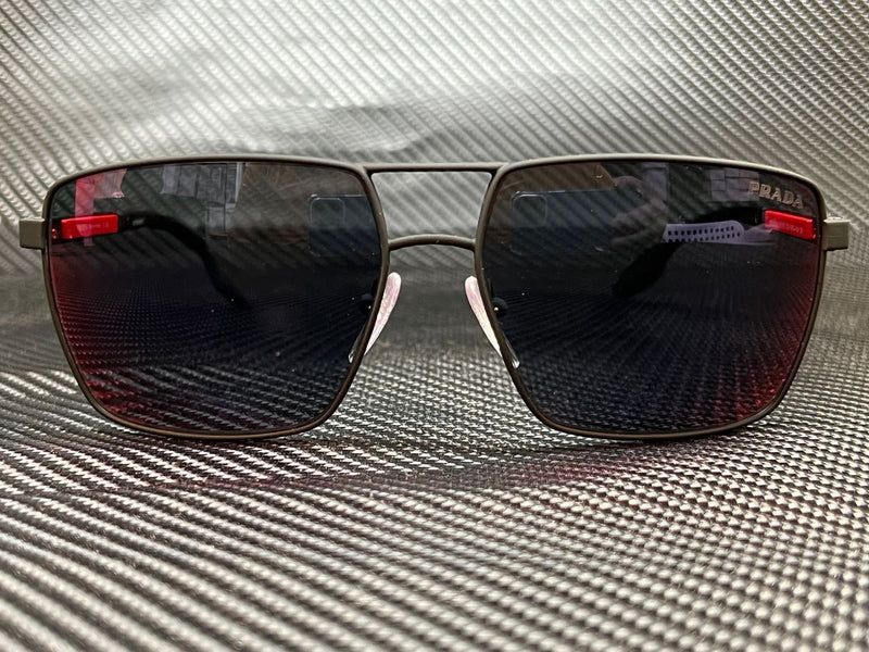 Prada Men's Black Rubber Sunglasses