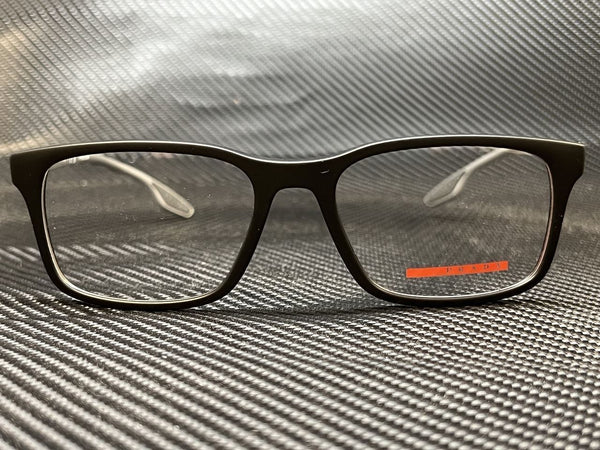 Prada Men's Black Rubber Eyeglasses