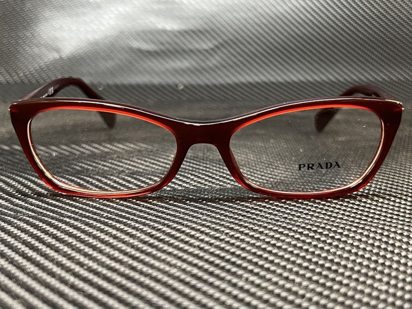 Prada Women's Red Cat Eye Eyeglasses