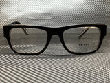 Prada Women's Black Rectangular Eyeglasses