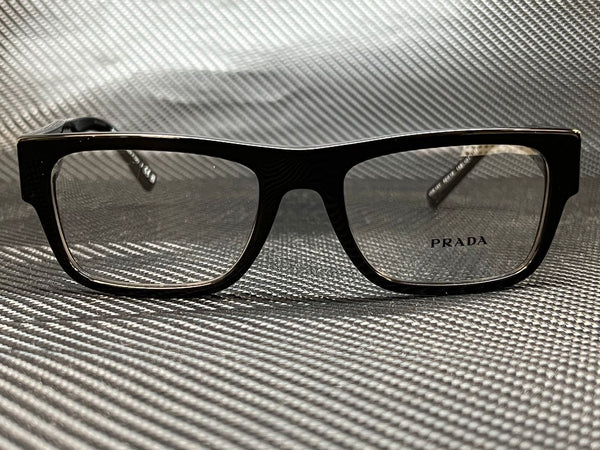 Prada Women's Black Rectangular Eyeglasses