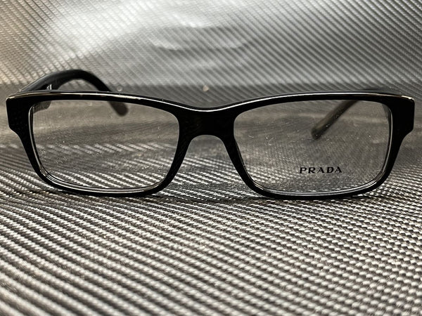 Prada Men's Black Rectangular Eyeglasses