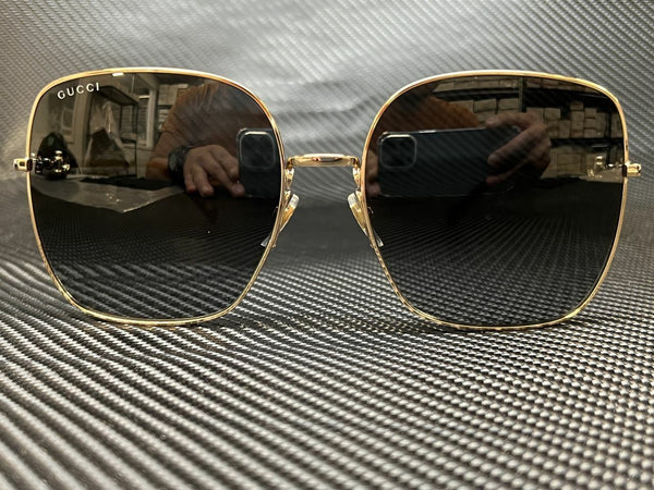 Gucci Women's Gold Square Sunglasses
