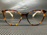 Gucci Women's Havana Cat Eye Eyeglasses