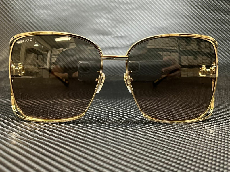 Gucci Women's Gold Square Sunglasses
