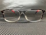 Gucci Men's Havana Rectangular Eyeglasses