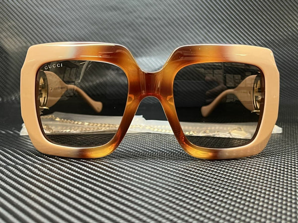 Gucci Women's Havana Square Sunglasses