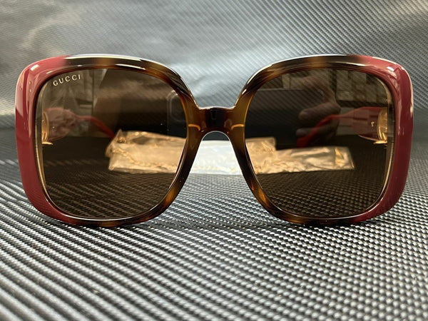 Gucci Women's Burgundy Square Sunglasses