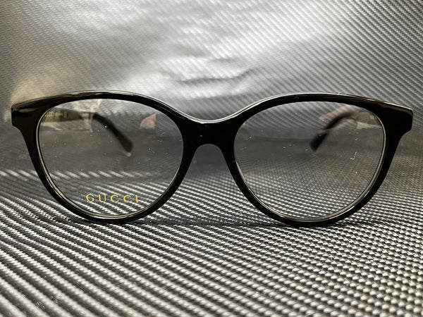 Gucci Women's Black Round Eyeglasses