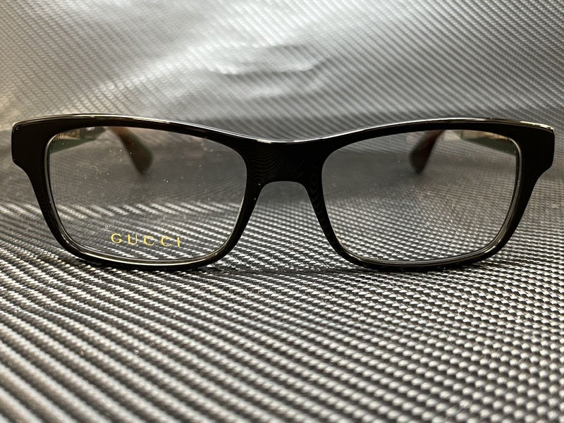 Gucci Men's Black Rectangular Eyeglasses