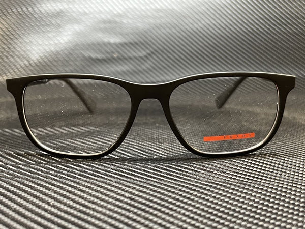 Prada Men's Black Rectangular Eyeglasses
