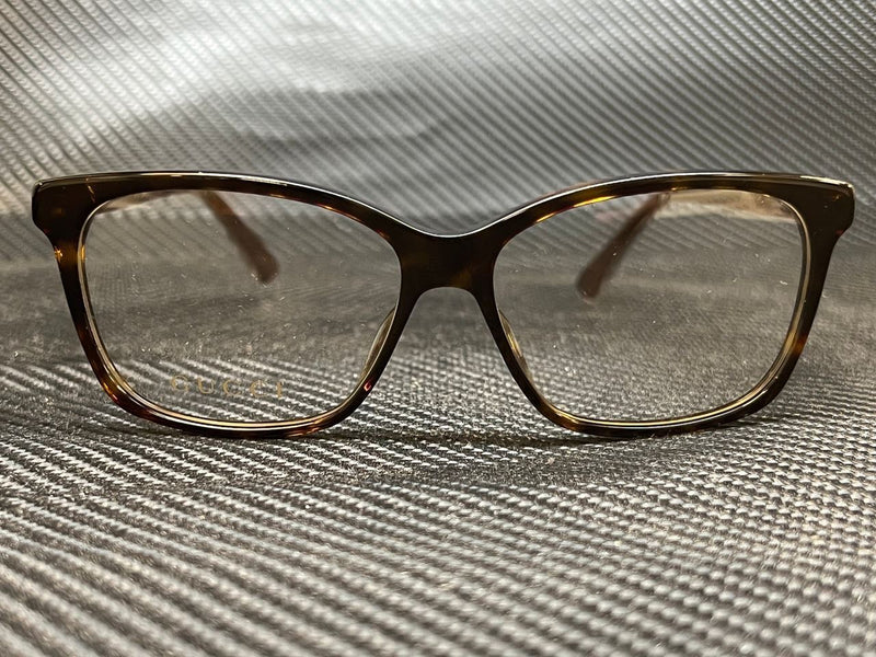 Gucci Women's Havana Square Eyeglasses
