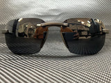 Prada Men's Black Round Sunglasses