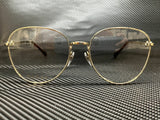 Gucci Women's Gold Round Eyeglasses