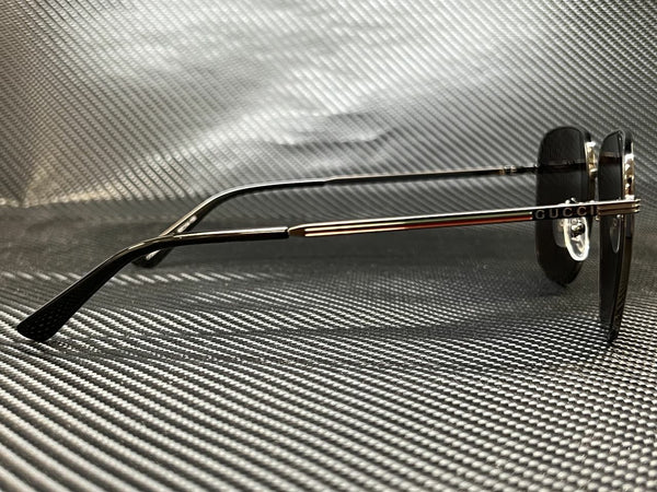 Gucci Men's Ruthenium Square Sunglasses