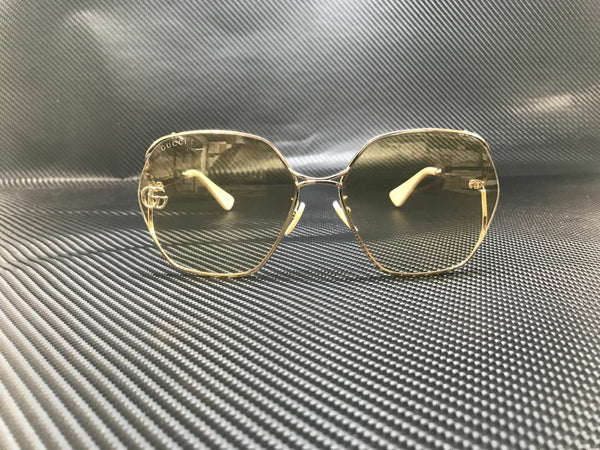 Gucci Women's Gold Square Sunglasses