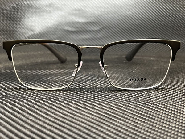 Prada Men's Black Rectangular Eyeglasses